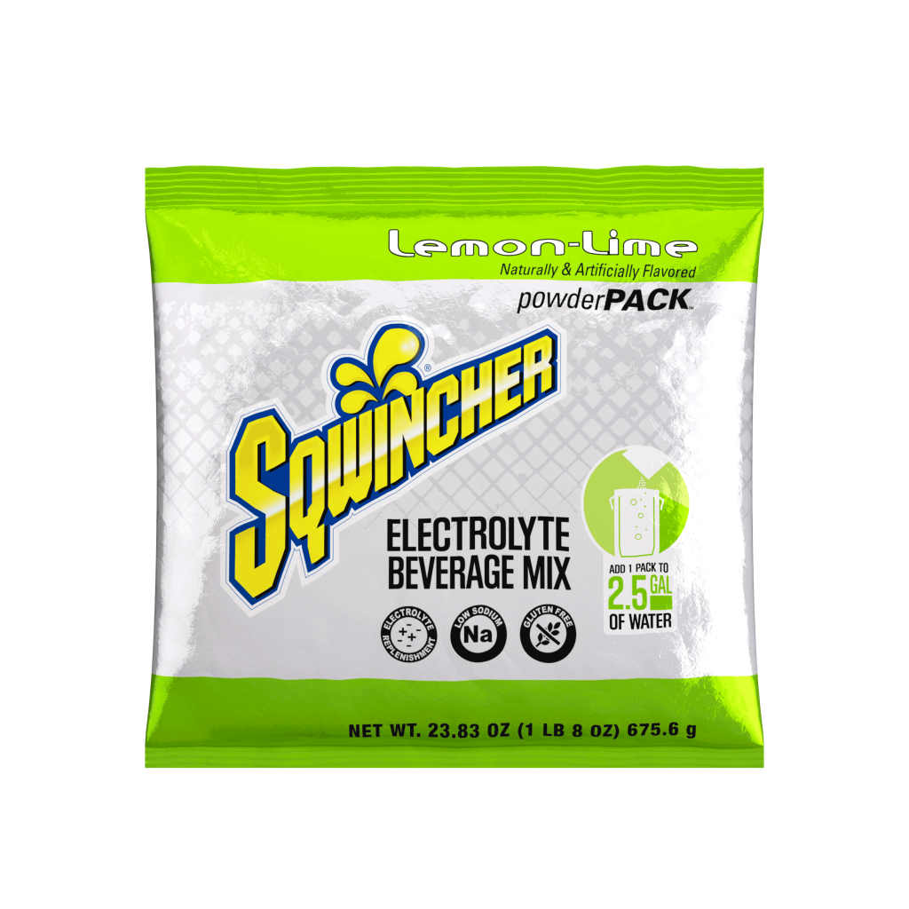 Sqwincher® 23.83oz  Powder Pack Bag Electrolyte Beverage Mix Concentrate, Lemon Lime